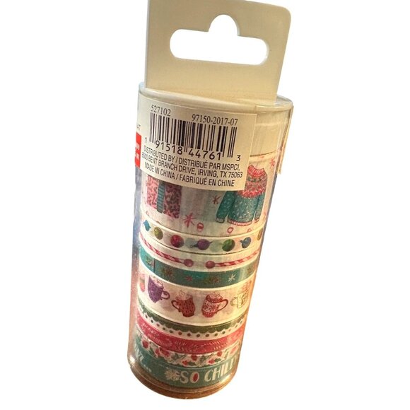 Artminds Christmas Washi Tape 6 Rolls Holiday-Themed Designs Crafts Scrapbooking - Picture 9 of 10